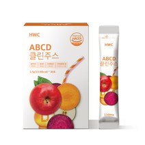 HWC ABCD 클린주스 빼빼주스 비트 당근 사과 비타민D, 3) 3+1박스 (4개월분)