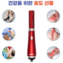 할아버지 할머니 부모님 선물 건강 마사지 온풍 열풍 테라헤르츠 Terahertz 라이트 건강 마사지 자기 건강 기구 블로워 송풍기 레이저 저주파, ALL RED