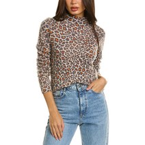 Forte Cashmere 포르테 캐시미어 레오파드 깔때기 스웨터