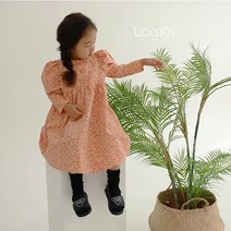 여아용 핑크 플라워 원피스