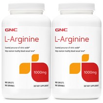 1+1 GNC 엘아르기닌 L 아르기닌 1000mg 180정