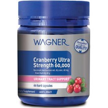 와그너 Wagner Cranberry 크랜베리 울트라 스트렝스 60000mg 60캡슐, 1팩