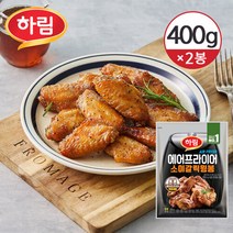 하림 [냉동] 에어프라이어 소이갈릭윙봉 400g 2개, 단품없음