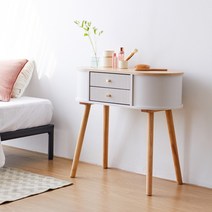 데코라인 비쥬블랑쉬 입식 화장대 테이블 템바보드 포인트, 메이플화이트