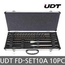 UDT/FD-SET10A/해머드릴 비트세트/함마/드릴비트/10PC, 10개