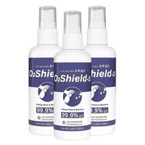 [오투쉴드-S] 뿌리는 살균소독제 100ml 500ml 1L 20L 이산화염소 생활방역, 100ml * 3개