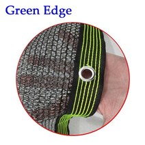 어닝 농막 70% ~ 차양 6Pin 블랙 HDPE 자외선 차단 그물 정원 울타리 야외 수영장 태양 캐노피 자동차 창고, 02 Green Edge_18 2.5m x 3m