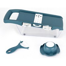 다양한 볶음요리 야채 손질 멀티 채칼 양파채칼 필러, 1개, 블루