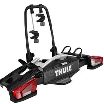 Thule VeloCompact 차량용 자전거 캐리어 후미형 자전거 거치대 케리어, 블랙 실버 스티치, 1개