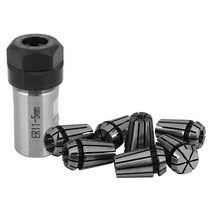 스텐피스 나사못 목재피스 LJL-7Pcs 스틸 ER11 스프링 콜릿 5Mm ER11A 익스텐션로드 모터 샤프트 홀더가있는 1/2/3/4/5/6/7Mm, [01] 은