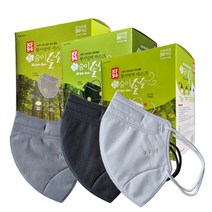 숨이솔솔 KF-94 새부리형 마스크 대형 화이트 그레이 블랙, 숨이솔솔 KF94 대형 블랙 100매