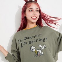 UNIQLO 땅콩 댄스 타임 위즈 스누피 스웨트셔츠긴팔465792
