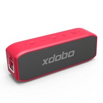 사운드바 tv 스피커 추천 컴퓨터 xdobo wing 2020 20w 휴대용 방수 블루투스 bt5.0 슈퍼 베이스 type-c usb dsp 사운드 tws 서브우퍼, 협력사, 레드