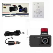 자동 Dvr 레코더 DashCam 자동차 DVR 후면보기 카메라 대시 캠 3.6 quotHD 비디오 듀얼 렌즈 사이클 녹화 야간 투시경, [02] DVR and Camera, [01] 32G