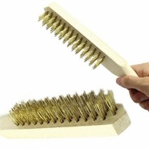 기타 불판세척 황동 1개 우드 브러 시 쉬 철 청소도구 찌든때제거 녹제거, 단품