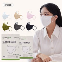 숨쉬기 편한 국내산 새부리형 슬림핏 자연앤숨 보건용 KF94 컬러마스크 대형/중형/소형 (50매), 화이트(대형_성인남성추천), 50매