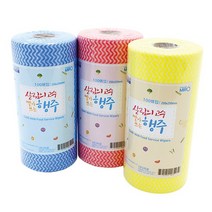 시크점빵 살림의고수 빨아쓰는 행주 롤형 100매 (파랑), 롤 100매 (블루)