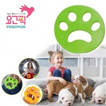 싹흡착먼지실리콘 6개입세트 먼지제거템 강아지털 고양이털 코트먼지제거솔 휴대용 세탁볼 주황3개 초록3개, 1세트