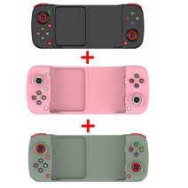 모바일 게임 패드 무선 컨트롤러 블루투스-안드로이드 iOS 아이폰 PS4 스위치 스팀 PC 기능 호환 게임패드, 한개옵션1, 14 3pcs multicolor