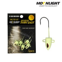 문라이트 루어야광 갈치역지그헤드트윈샷 MLTS-01 7g, 7g-5개입-358104