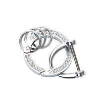 차키 케이스 자동차 키 케이스 커버 렉서스 CT200H GX400 GX460 IS250 IS300C RX270 ES240 ES350 LS460 GS300 450h 460h 쉘 인테, silver keyring