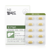 웰씨드 밀크씨슬B 30일분 실리마린 130mg 함유 히말라야 원산지, 60정