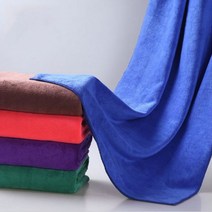 차동차앞유리닦기 드라잉타월 차량용걸레 수건 빅사이즈, 하늘색