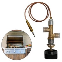 겨울철 동파대비 보일러 수도 가스 배관 밸브 스위치 propane lpg fire pit gas control valve kit 스토브 분지 화염 실패 안전 장치 범용 샤프트, 없음