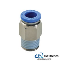 원터치 피팅 에어 씨디씨뉴매틱 휘팅 공압 에어호스 연결 유공압 부품 pneumatic, 1.PC, PC 08-04, 1개