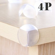 투명 가드4P 모서리 원형, 본상품, 4개