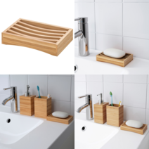 이케아 세면기부속품 DRAGAN 드라간 비누받침 대나무