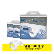 프리티라이프 몰리케어 엘라스틱 6D L 30매 3팩 1박스 장애인용기저귀 성인용기저귀 청소년 기저귀 환자용 산모용 요실금, L(특대형2349ml)