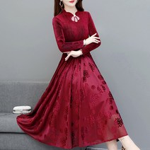 누빔 하늘하늘한 골덴 푸켓 포인트 퍼프 의류 휴가 셔링 원피스 허리끈 패턴