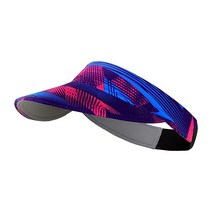 TEFITI 여성용 남성용 선바이저 모자 골프 테니스 사이클링 러닝 조깅용 조절 스포츠, Blue Pink