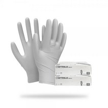 100매 그레이 니트릴장갑 유명테크, 니트릴 그레이 100매 소형, 소(S)