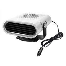 캠핑히터 화장실 가정용 미니 히터 자동차 히터 224V 20W 휴대용 Defroster Demister 2 전기 냉각 난방 팬, 01 WHITE_01 12v