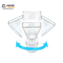 Do 투명 출수파이프 (OUTFLOW PIPE) 360도 회전 오리주둥이 수족관 어항, 투명1개입