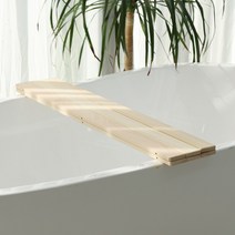 편백나무 원목 접이식 나무 욕조덮개 욕조트레이 고급형 욕조핸드폰거치대, 욕조트레이 고급형 (중)