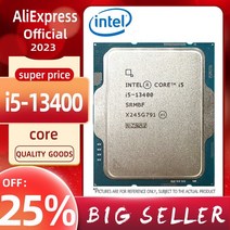 인텔 코어 i5 13400 CPU 프로세서 i5-13400 2.5 GHz 10 16 스레드 65W LGA 1700 팬 없음