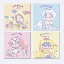 NCT 산리오 그리기그림 20X20 NCT 산리오 콜라보 유화그리기세트, P12.쿠로미&도영