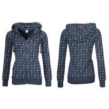 명품 스타일 후드 티 오버핏 롱 반팔 여름 빅사이즈 새로운 여성 플리스 특대 바다 앵커 프린트 지퍼 코트 점퍼 캐주얼 운동복 탑 가 긴 소매