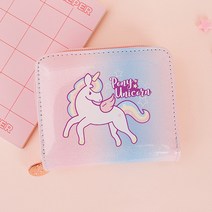 뷰티아라 포니스타 유니콘 레인보우 유아동 지갑 여아 지갑 초등 카드지갑 동전지갑 입학 졸업 선물