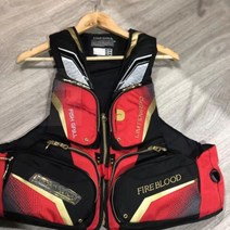 일본 다이와 DAIWA 바다 낚시 구명 안전 선상 갯바위 조끼 낚시복, 레드 S