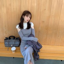 2023 써스데이 아일랜드 하라주쿠 스타일 원피스 빈티지 스웨터 니트 드레스 프랑스 캐주얼