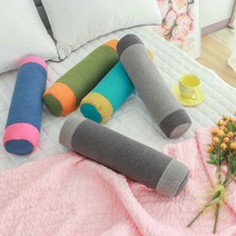 국내산 천연메밀 순면 원형 경추베개 높낮이조절 목베개, 핑크