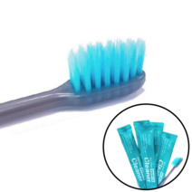 치약 묻은 칫솔 일회용 여행용 캠핑용 여행용 손님용 업소용 호텔 모텔 치약코팅 칫솔 치약 세트, 3박스-150개