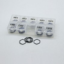 ERIKC B61 피에조 연료 인젝터 심 노즐 조정 와셔 Siemens 크기 0.970mm-1.015mm ( 50 개/상자), 한개옵션0