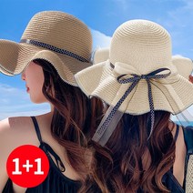 [1+1] 주디앤 바캉스 리본 햇빛 모자