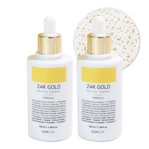 코아코스 24K 골드 리바이탈 에너지 앰플, 100ml, 2개