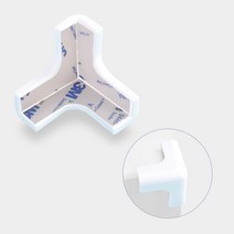 네츄럴파크 PVC 3면 코너 보호대 모서리 용품 투명 모음 가드, 3면 코너 화이트